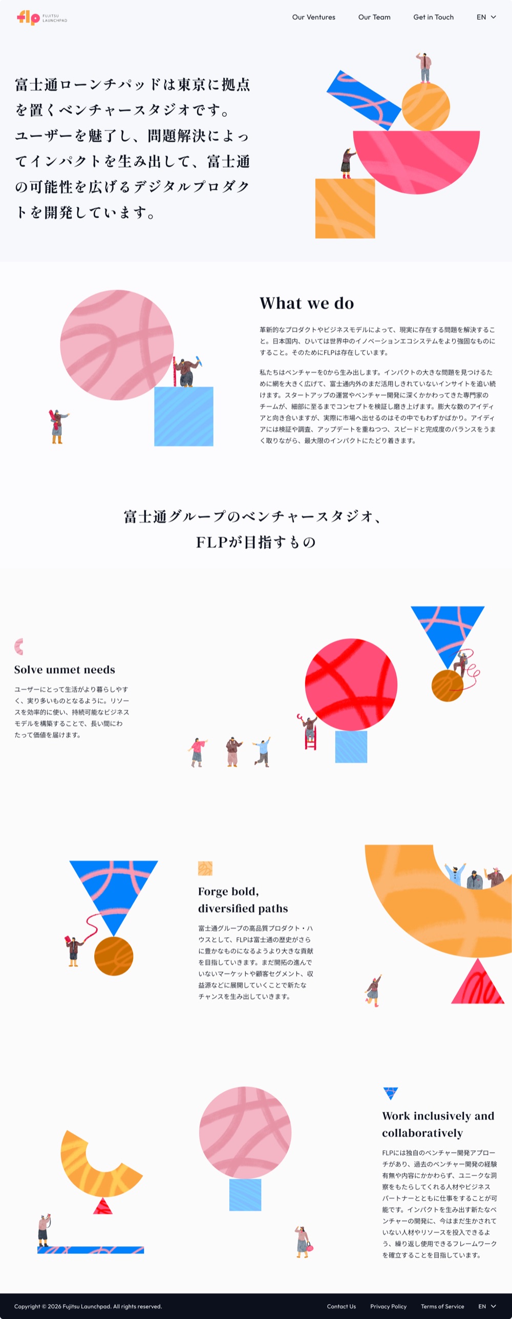 Fujitsu Launchpad landing page.